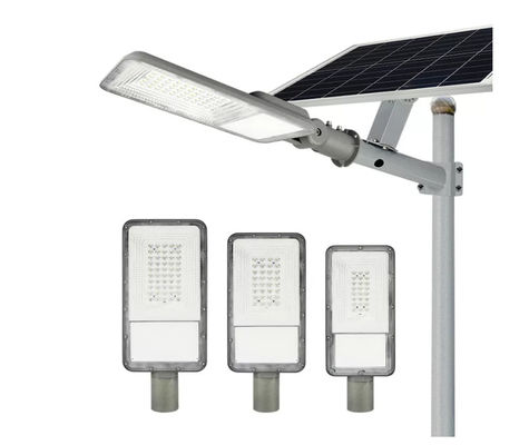 25Ah 2000lm Solar Powered LED Street Lights Battery ReplaceablePanel 3.2V