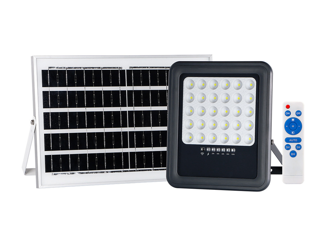 ABS 2700lm Solar Powered Floodlight IP65 Waterproof Ra 70 With PIR Sensor