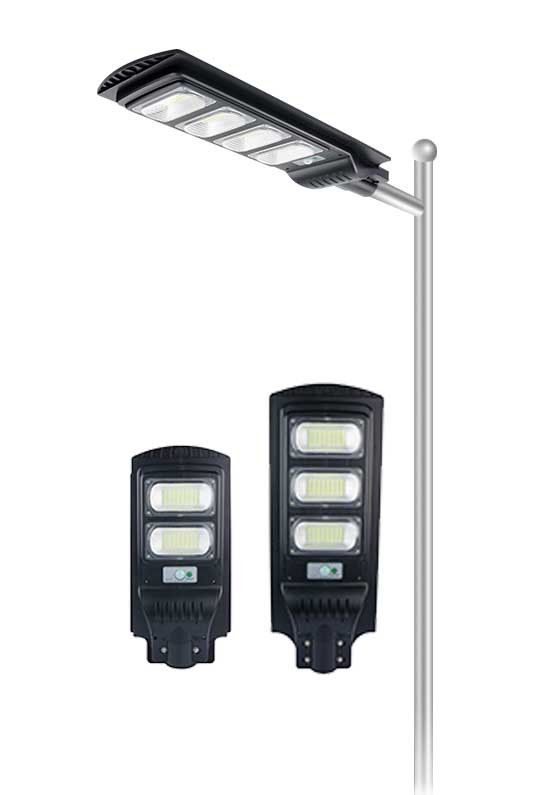 20AH 3000K Integrated Solar Street Lights Pole Wall Mounted 170lm/w With Sensor